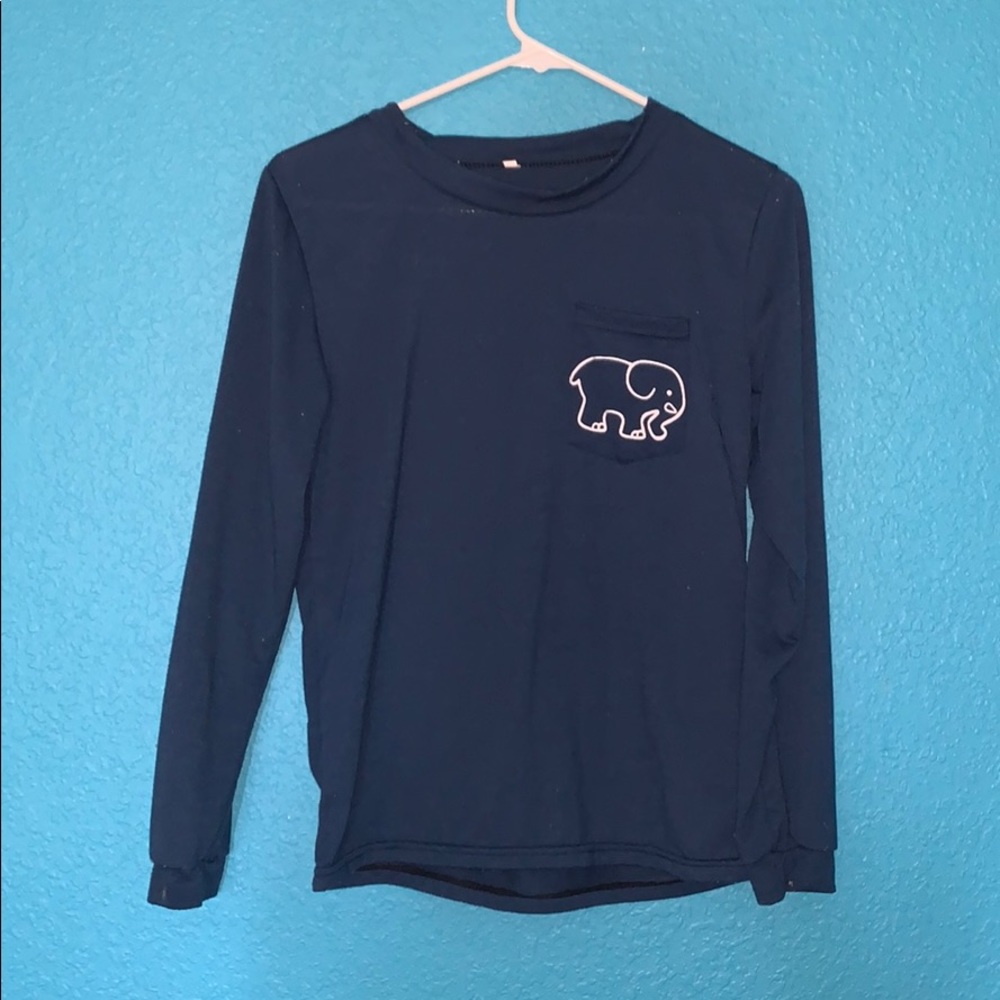 Navy Ivory Ella long sleeve